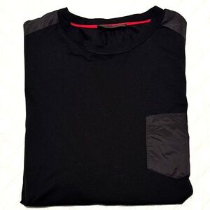 Prada men’s tshirt black in cotton.